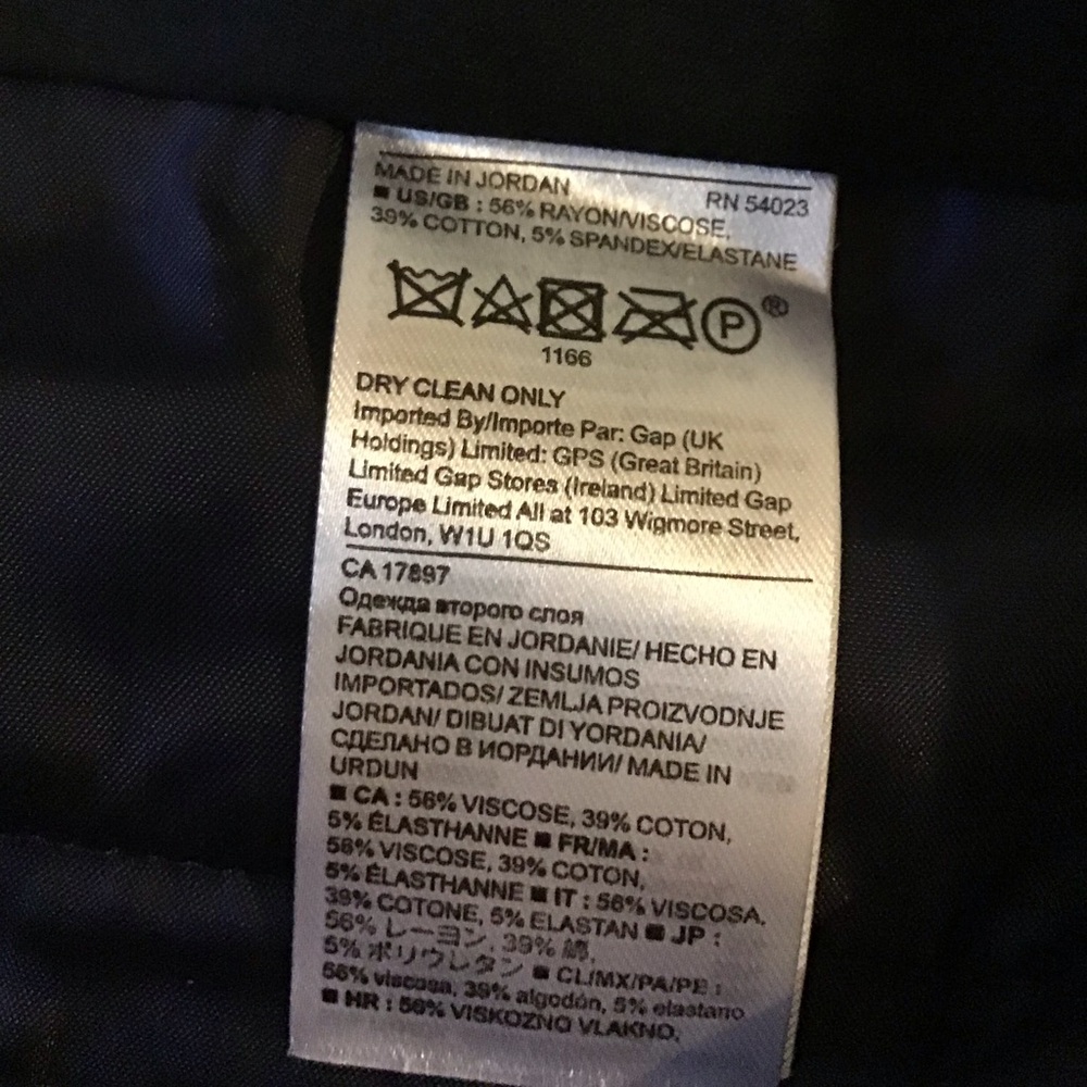NEVER WORN BANANA REPUBLIC SLOAN NAVY FLORAL PANT - GREAT STRETCH & RECOVERY 6 - Picture 10 of 13